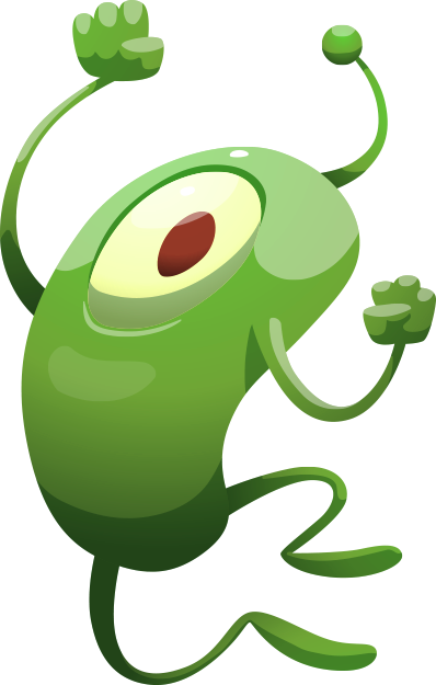 Jumping Alien
